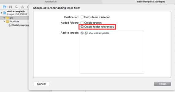 Add folder references